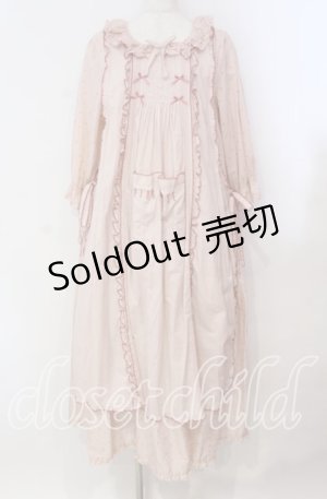 画像: PINK HOUSE / ローンタブリエ付き水玉プリントワンピース  ピンク O-25-11-03-014-LO-OP-IG-OS