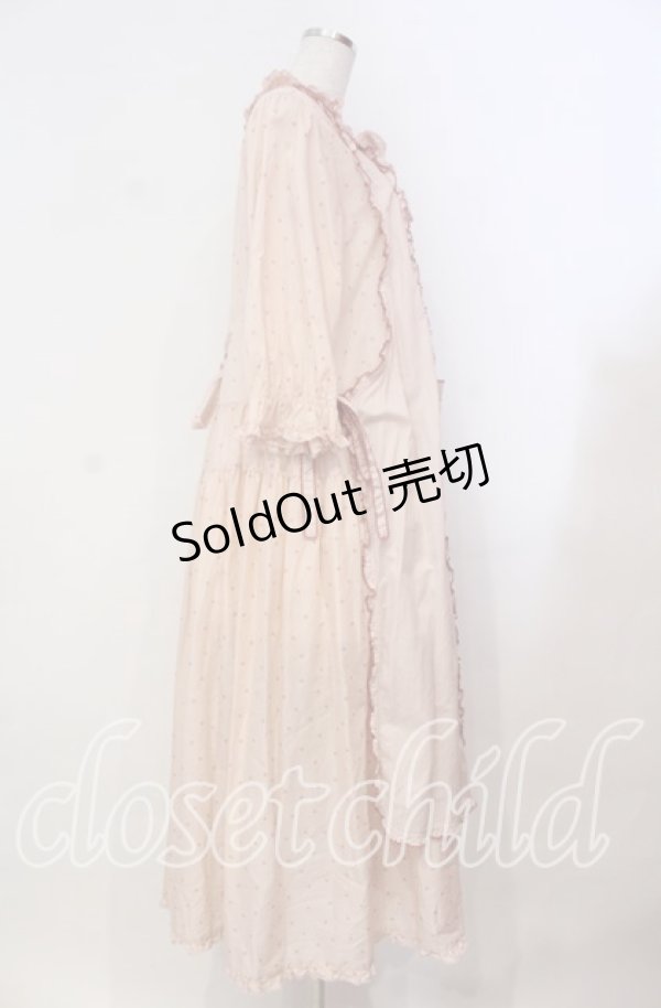 画像4: PINK HOUSE / ローンタブリエ付き水玉プリントワンピース  ピンク O-25-11-03-014-LO-OP-IG-OS (4)