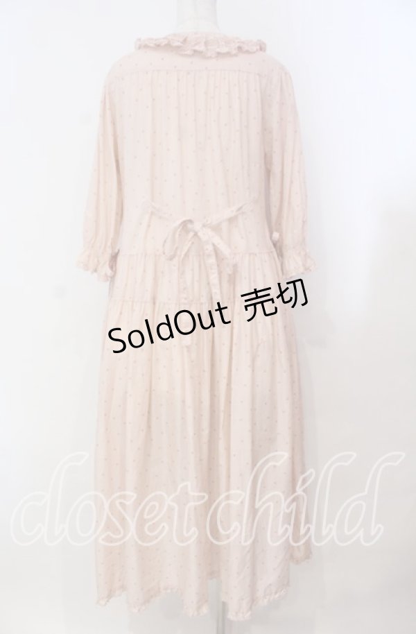 画像5: PINK HOUSE / ローンタブリエ付き水玉プリントワンピース  ピンク O-25-11-03-014-LO-OP-IG-OS (5)