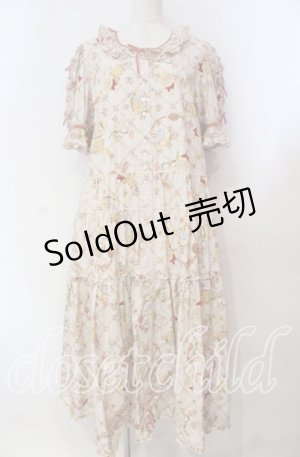 画像: PINK HOUSE / パフュームプリントワンピース  ピンク O-25-11-03-015-LO-OP-IG-OS