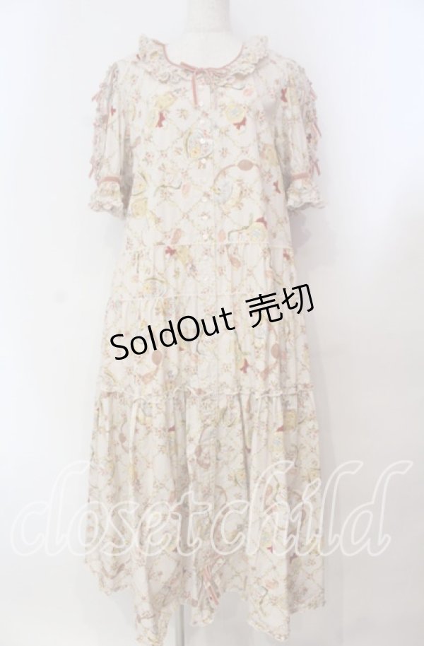 画像1: PINK HOUSE / パフュームプリントワンピース  ピンク O-25-11-03-015-LO-OP-IG-OS (1)