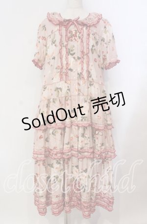 画像: PINK HOUSE / ストロベリーローズプリントワンピース  ピンク オンラインストア限定 O-25-11-03-016-LO-OP-IG-OS