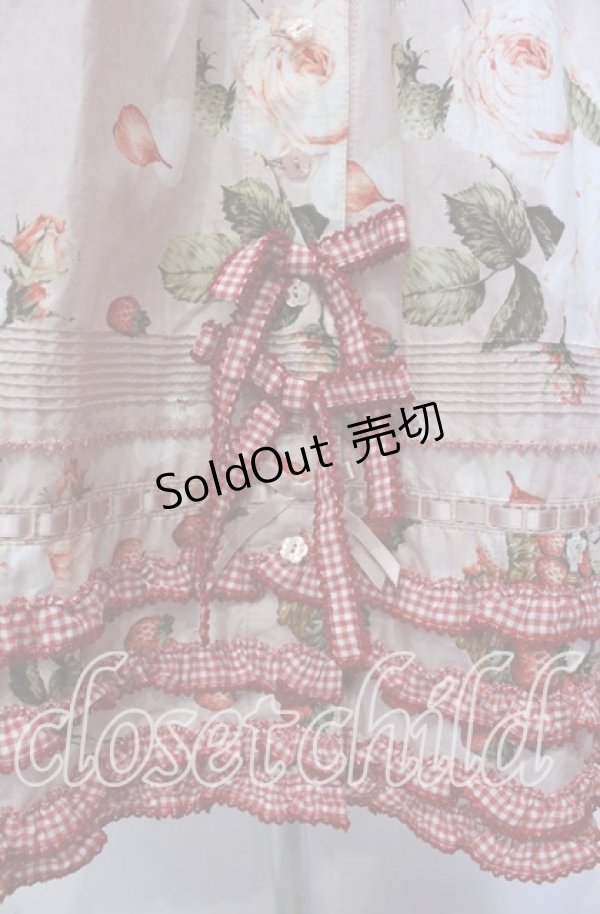 画像3: PINK HOUSE / ストロベリーローズプリントワンピース  ピンク オンラインストア限定 O-25-11-03-016-LO-OP-IG-OS (3)