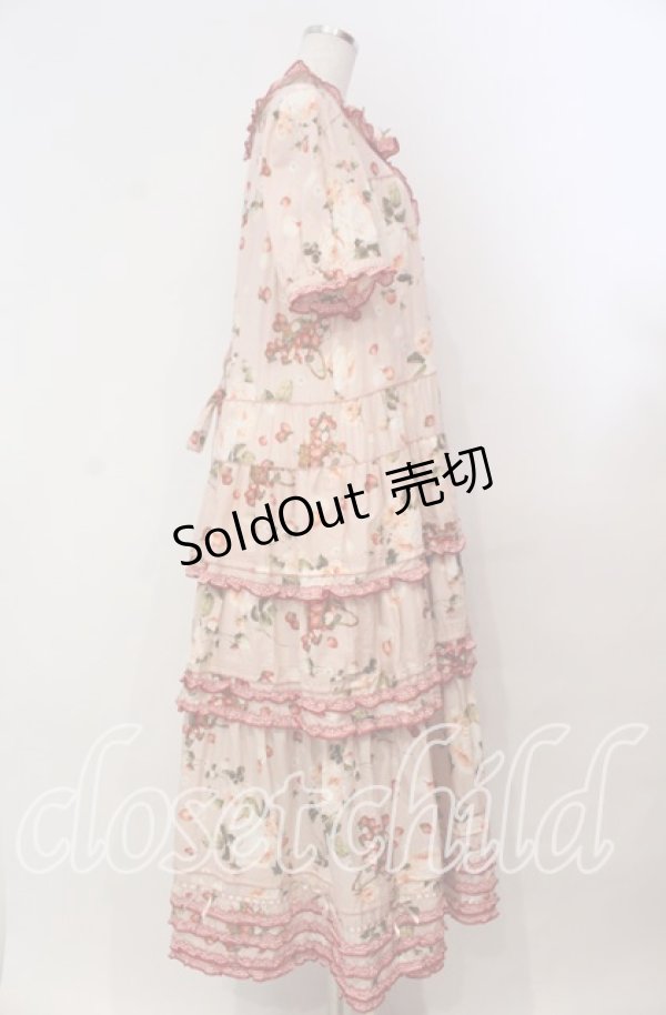 画像4: PINK HOUSE / ストロベリーローズプリントワンピース  ピンク オンラインストア限定 O-25-11-03-016-LO-OP-IG-OS (4)