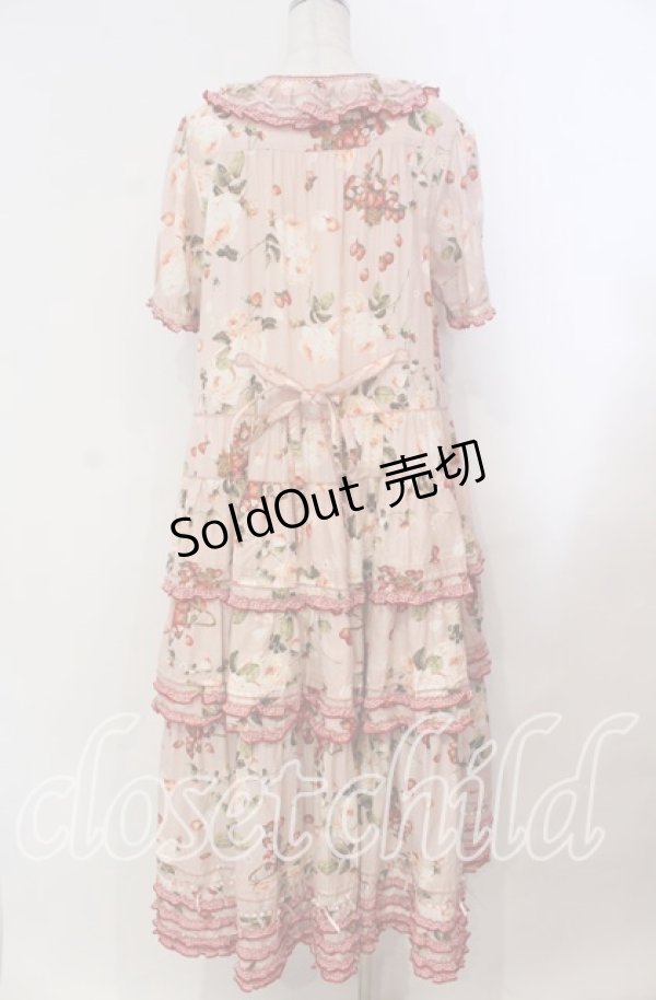画像5: PINK HOUSE / ストロベリーローズプリントワンピース  ピンク オンラインストア限定 O-25-11-03-016-LO-OP-IG-OS (5)