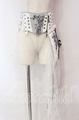 画像: Ozz Croce / Garden of Fallen Angelコルセットスカート  ホワイト O-25-11-03-019-OO-SK-OW-OS