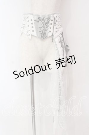 画像: Ozz Croce / Garden of Fallen Angelコルセットスカート  ホワイト O-25-11-03-019-OO-SK-OW-OS