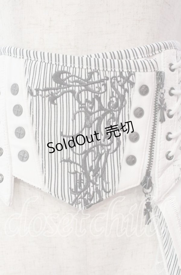 画像2: Ozz Croce / Garden of Fallen Angelコルセットスカート  ホワイト O-25-11-03-019-OO-SK-OW-OS (2)