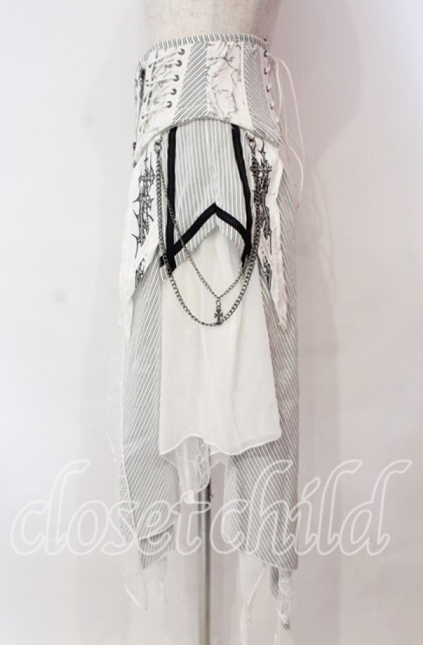 画像3: Ozz Croce / Garden of Fallen Angelコルセットスカート  ホワイト O-25-11-03-019-OO-SK-OW-OS (3)