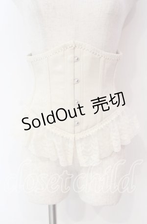 画像: abilletage / レースプリントショートコルセット 3 アイボリー O-25-11-03-024-GO-TO-OW-OS