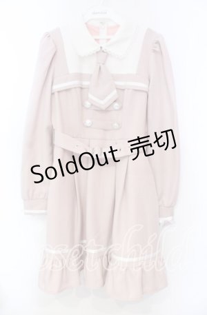 画像: DearMyLove / 探偵ネクタイワンピース M ピンク O-25-11-04-032-EL-OP-OW-OS