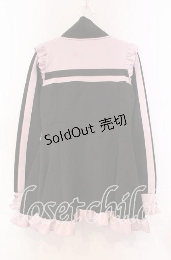 画像3: DearMyLove / フリルたっぷりメイドジャージワンピース M ピンク O-25-11-04-034-EL-OP-OW-OS (3)