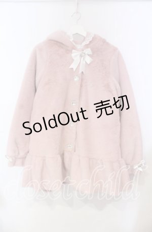 画像: DearMyLove / レースアップうさ耳ビジューファーコート M ピンク O-25-11-04-035-EL-CO-OW-OS
