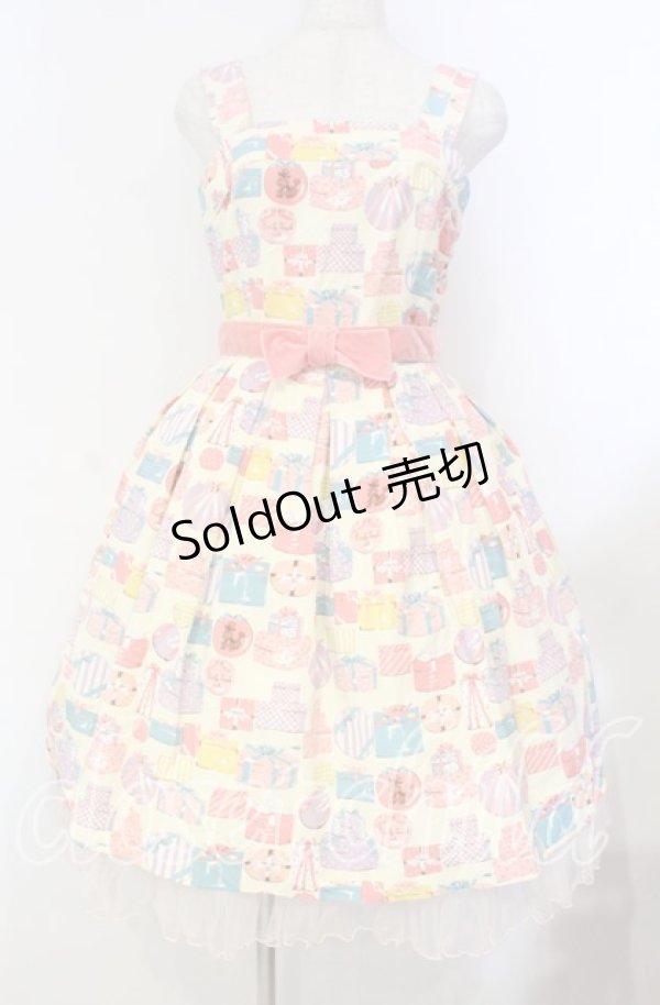 画像1: Emily Temple cute / プレゼントBOXノースリーブワンピース  ピンク O-25-11-04-036-ET-OP-IG-OS (1)