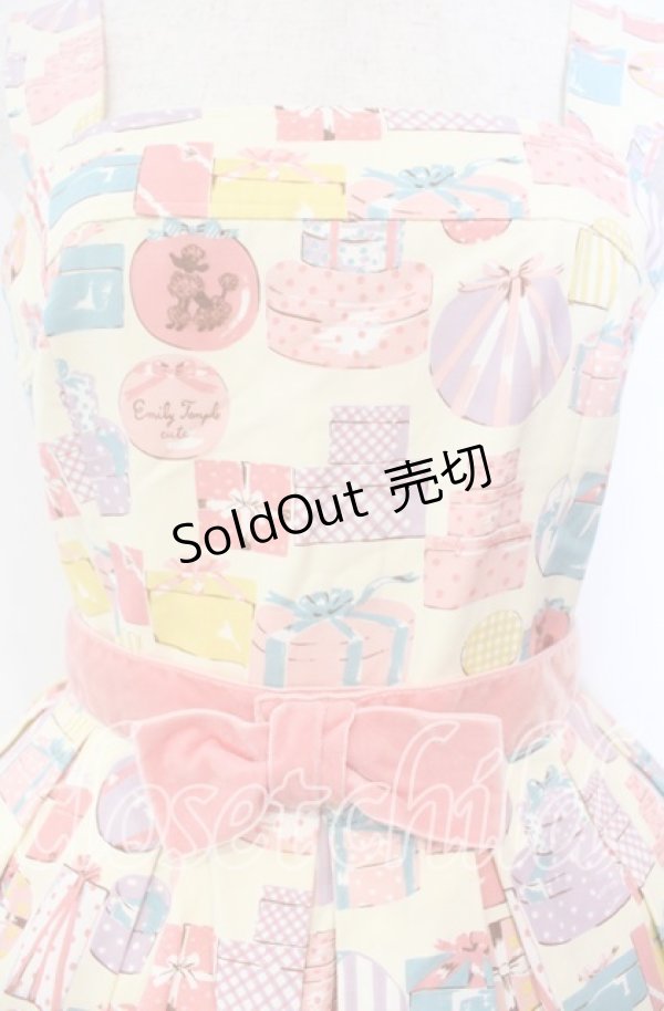 画像2: Emily Temple cute / プレゼントBOXノースリーブワンピース  ピンク O-25-11-04-036-ET-OP-IG-OS (2)