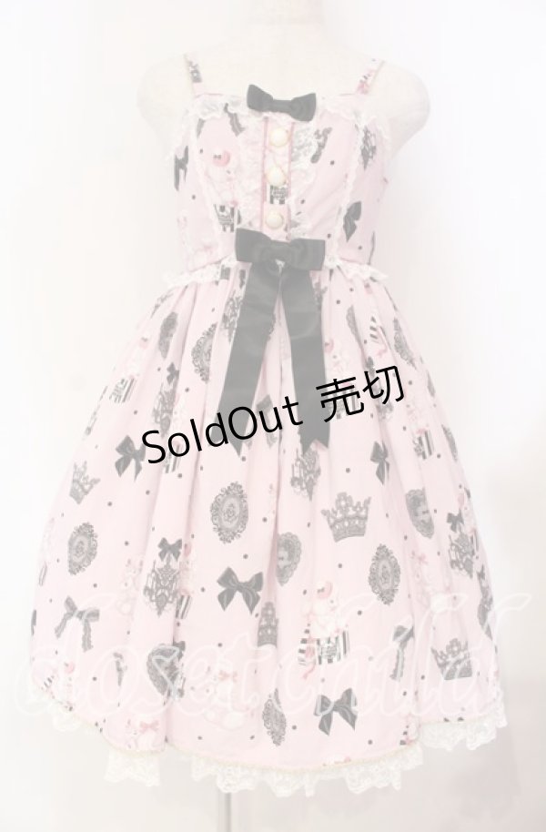 画像1: Angelic Pretty / Mademoiselle de Parisジャンパースカート  ピンク O-25-11-04-038-AP-OP-YM-OS (1)
