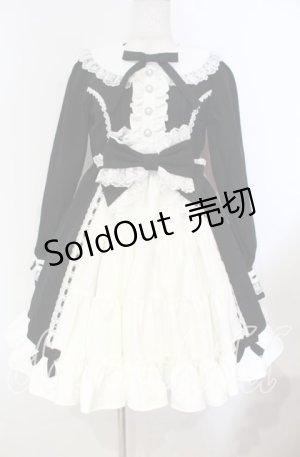 画像: DearMyLoveEmily / プリンセスティアードはしごレースフリルワンピース M クロ×シロ O-25-11-04-041-LO-OP-IG-OS