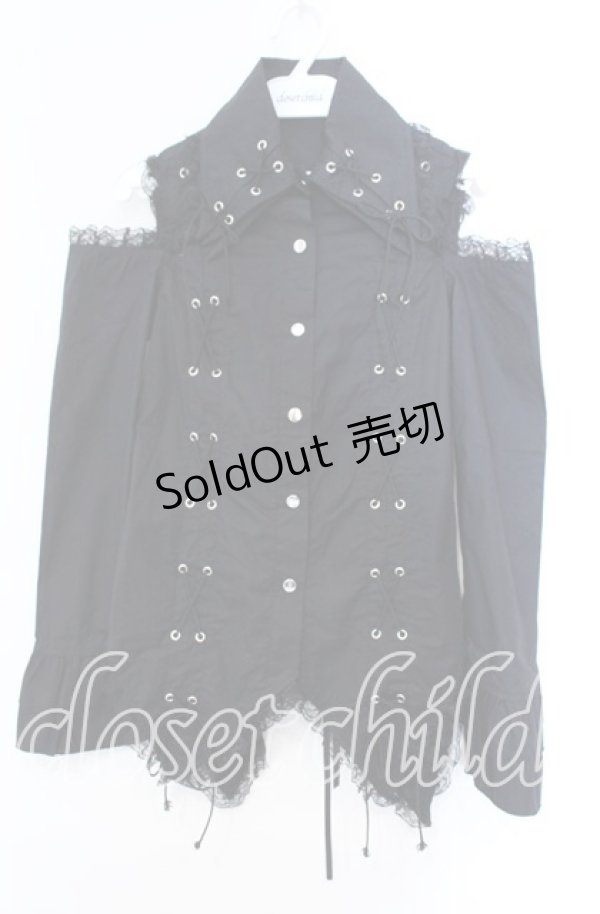 画像1: ACDC RAG / 2ラペルシャツ  ブラック O-25-11-04-005-PU-BL-OW-OS (1)