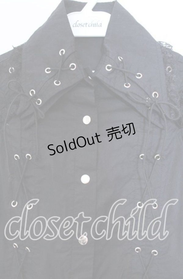 画像2: ACDC RAG / 2ラペルシャツ  ブラック O-25-11-04-005-PU-BL-OW-OS (2)