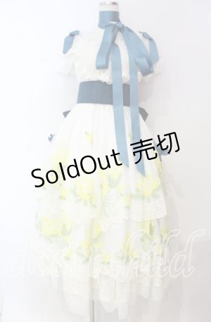 画像: BAROQUE /  x Sakizoコラボ Mimosaドレス  シロ O-25-11-04-044-EL-OP-IG-OS