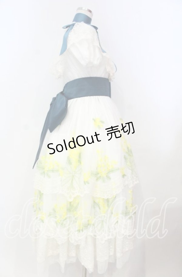 画像4: BAROQUE /  x Sakizoコラボ Mimosaドレス  シロ O-25-11-04-044-EL-OP-IG-OS (4)