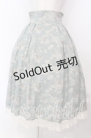 画像: Victorian maiden / カントリーハイウエストスカート  ライトグリーン O-25-11-04-045-CL-SK-IG-OS