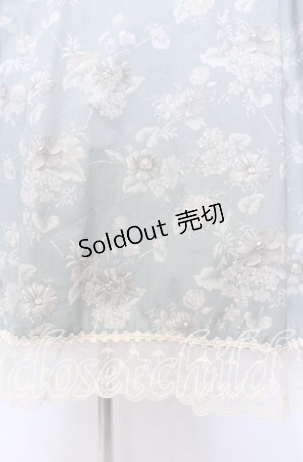 画像2: Victorian maiden / カントリーハイウエストスカート  ライトグリーン O-25-11-04-045-CL-SK-IG-OS (2)