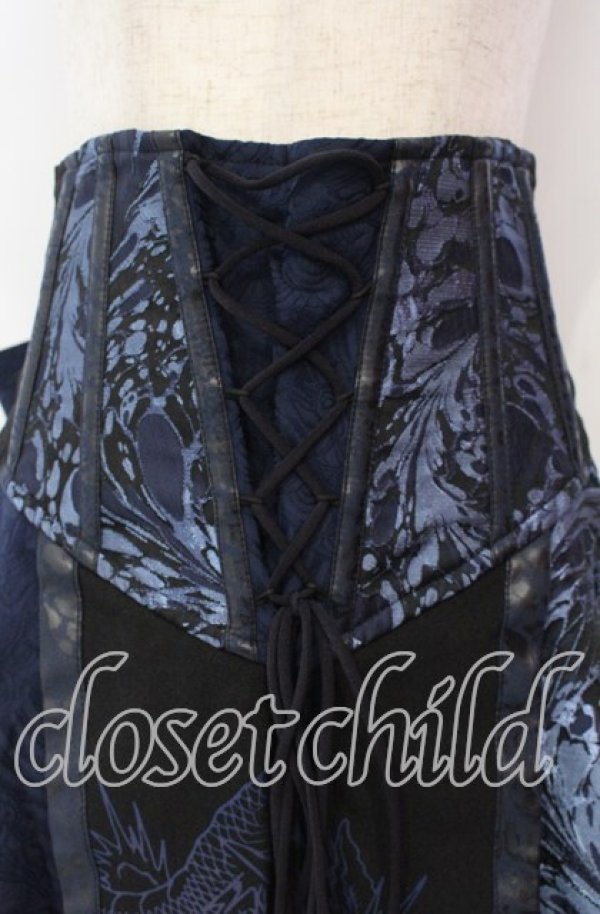 画像2: Qutie Frash / ラップリボンコルセット  ブルー O-25-11-04-046-QU-SK-OW-OS (2)