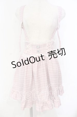 画像: DearMyLove / はしごレースアップフリルハートスカート S ピンク O-25-11-04-048-EL-SK-OW-OS