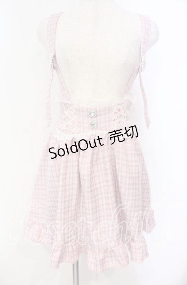 画像1: DearMyLove / はしごレースアップフリルハートスカート S ピンク O-25-11-04-048-EL-SK-OW-OS (1)