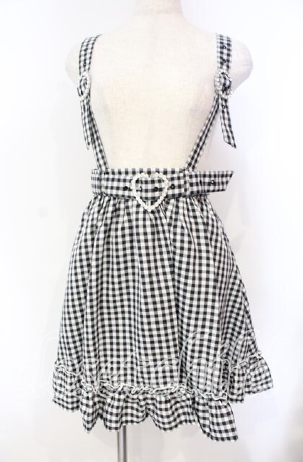 画像1: DearMyLove / ストーンバックルサスフリルスカート M クロ O-25-11-04-052-EL-SK-OW-OS (1)