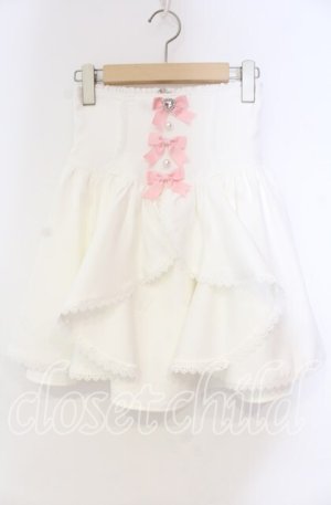 画像: DearMyLove / フロントラッフルコルセットスカート S シロ O-25-11-04-054-EL-SK-OW-OS