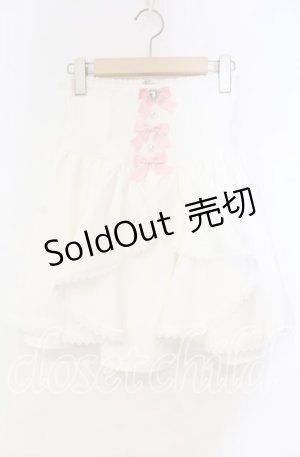 画像: DearMyLove / フロントラッフルコルセットスカート S シロ O-25-11-04-054-EL-SK-OW-OS