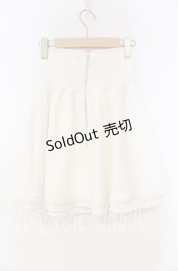 画像3: DearMyLove / フロントラッフルコルセットスカート S シロ O-25-11-04-054-EL-SK-OW-OS (3)