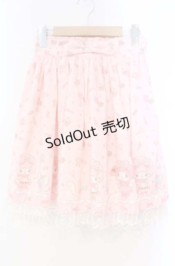 画像1: サンリオ / マイメロディパレード 大人スカート M〜L ピンク O-25-11-04-060-EL-SK-OW-OS (1)