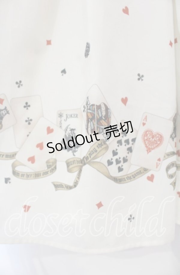 画像3: Secret Honey / トランプ柄スカート 8 アイボリー O-25-11-04-064-CA-SK-YM-OS (3)