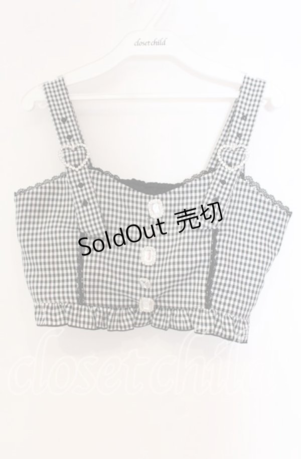 画像1: DearMyLove / ハートベルトビジューフリルビスチェ M クロ O-25-11-04-068-EL-TO-OW-OS (1)