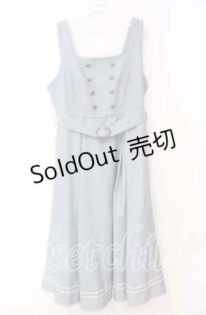 画像: Kurumi Collaboration / マリンアカデミアジャンパースカート 3Ｌ サックス O-25-11-04-070-LO-OP-IG-OS