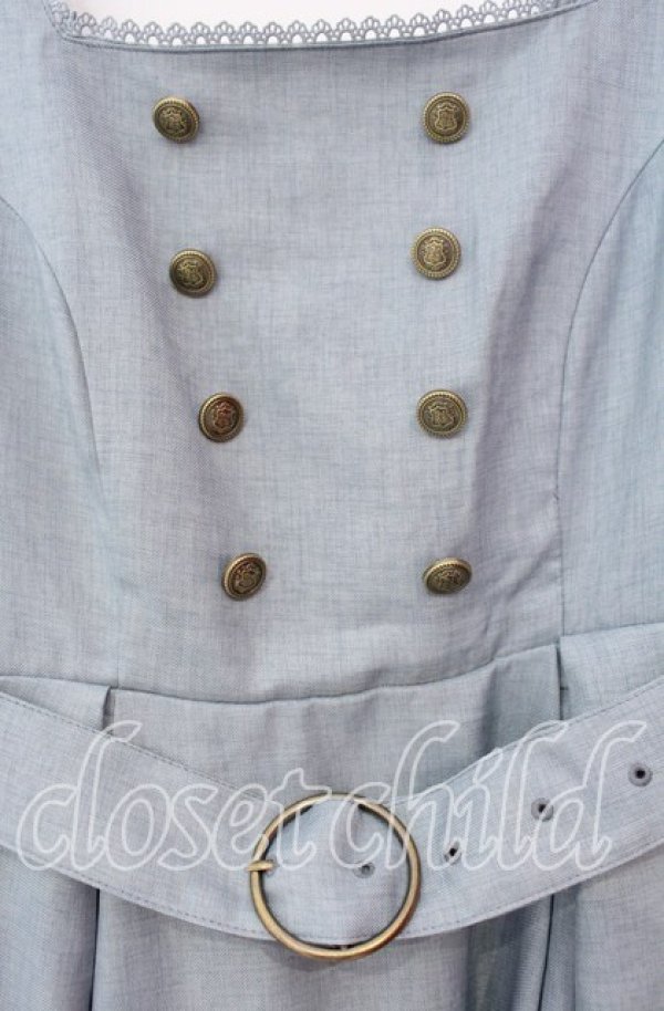 画像2: Kurumi Collaboration / マリンアカデミアジャンパースカート 3Ｌ サックス O-25-11-04-070-LO-OP-IG-OS (2)