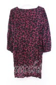 画像3: HYSTERIC GLAMOUR / HG LEOPARD総柄ジップワンピース  ピンク×ブラック O-25-11-04-072-PU-OP-IG-ZT1211F (3)