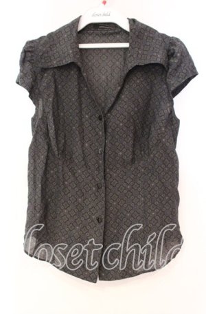 画像: HYSTERIC GLAMOUR / スカル開襟シャツ  ブラック O-25-11-04-074-PU-BL-IG-OS