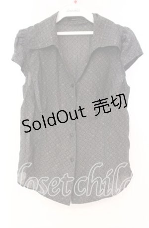 画像: HYSTERIC GLAMOUR / スカル開襟シャツ  ブラック O-25-11-04-074-PU-BL-IG-OS