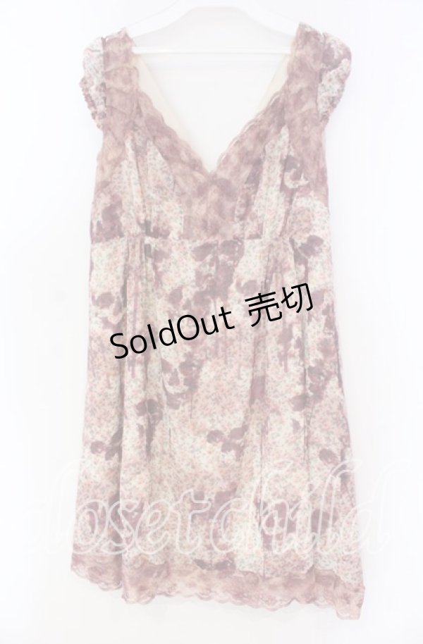 画像1: HYSTERIC GLAMOUR / ローズプリントワンピース  アイボリー×ピンク O-25-11-04-075-PU-OP-IG-OS (1)