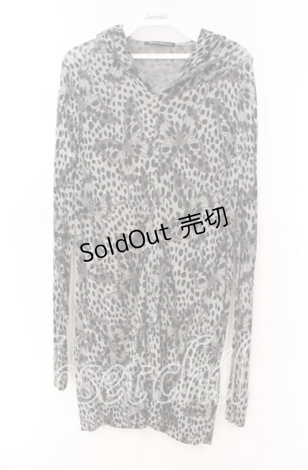 画像1: HYSTERIC GLAMOUR / バタフライジップパーカー  グレー×ブラック O-25-11-04-077-PU-TO-IG-OS (1)