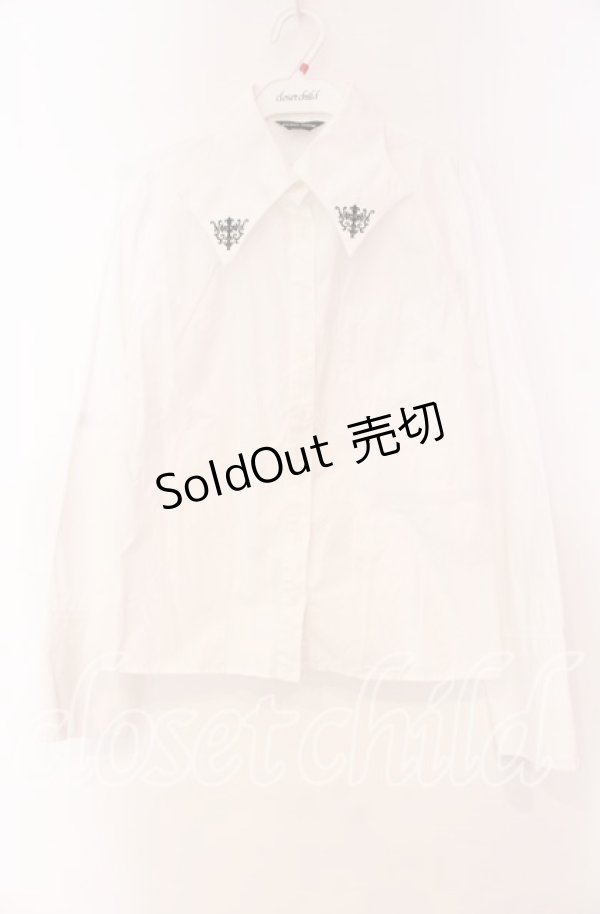 画像1: PEACE NOW / シャンデリア刺繍ブラウス  ホワイト O-25-11-04-082-PU-BL-IG-OS (1)