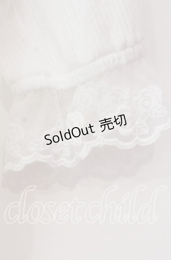 画像2: 【SALE】Secret Honey / スクエア襟テレコTシャツ 0 シロ O-25-11-04-084-CA-TS-YM-ZT179 (2)