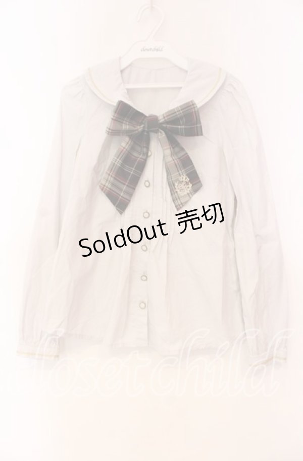 画像1: Secret Honey / ブレード丸襟ブラウス 2 ラベンダー O-25-11-04-085-CA-BL-YM-OS (1)