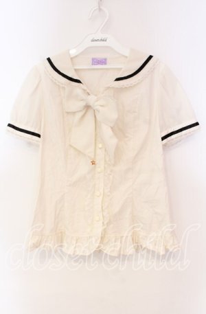 画像: Angelic Pretty / Cosmicセーラーブラウス  アイボリー O-25-11-04-090-AP-BL-IG-OS