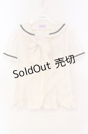 画像: Angelic Pretty / Cosmicセーラーブラウス  アイボリー O-25-11-04-090-AP-BL-IG-OS