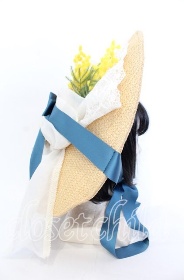 画像3: BAROQUE / × Sakizoコラボ Flower Hat ハット  ナチュラル×グリーン O-25-11-04-001-EL-AC-IG-OS (3)